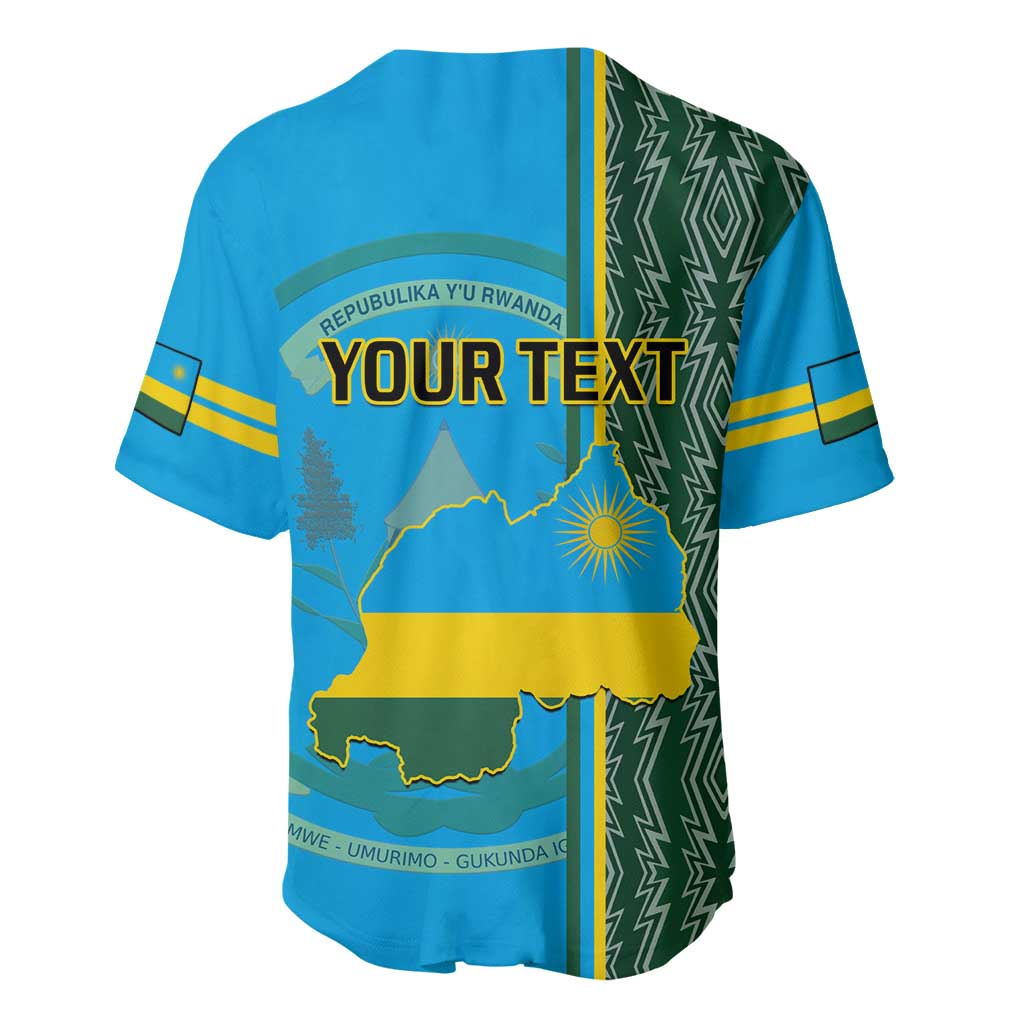 Personalised 1 July Independence Day Rwanda Baseball Jersey African Imigongo Happy 61st Anniversary LT14