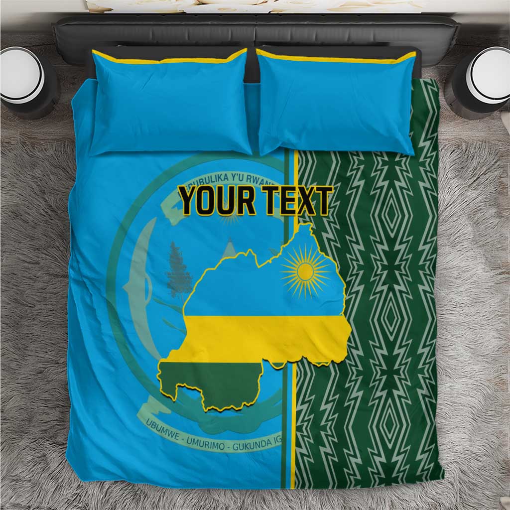 Personalised 1 July Independence Day Rwanda Bedding Set African Imigongo Happy 61st Anniversary LT14