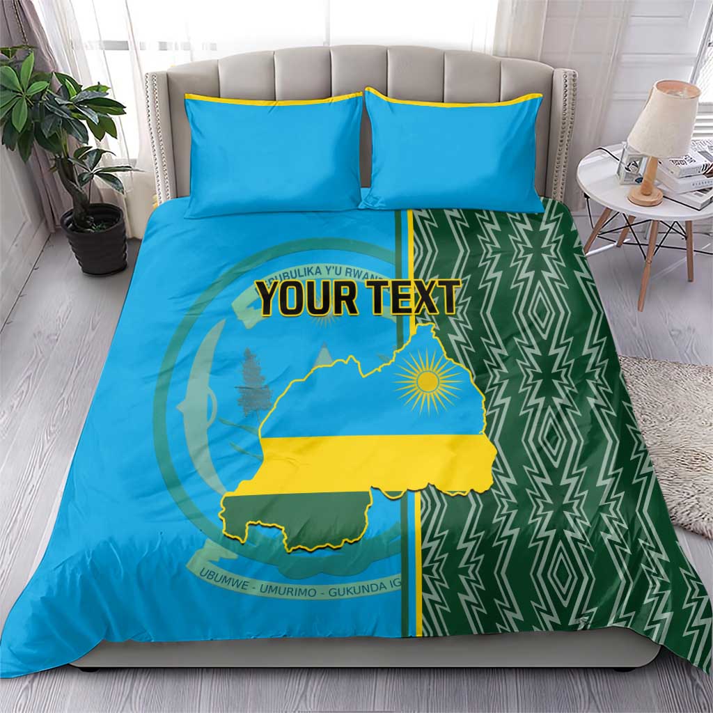 Personalised 1 July Independence Day Rwanda Bedding Set African Imigongo Happy 61st Anniversary LT14