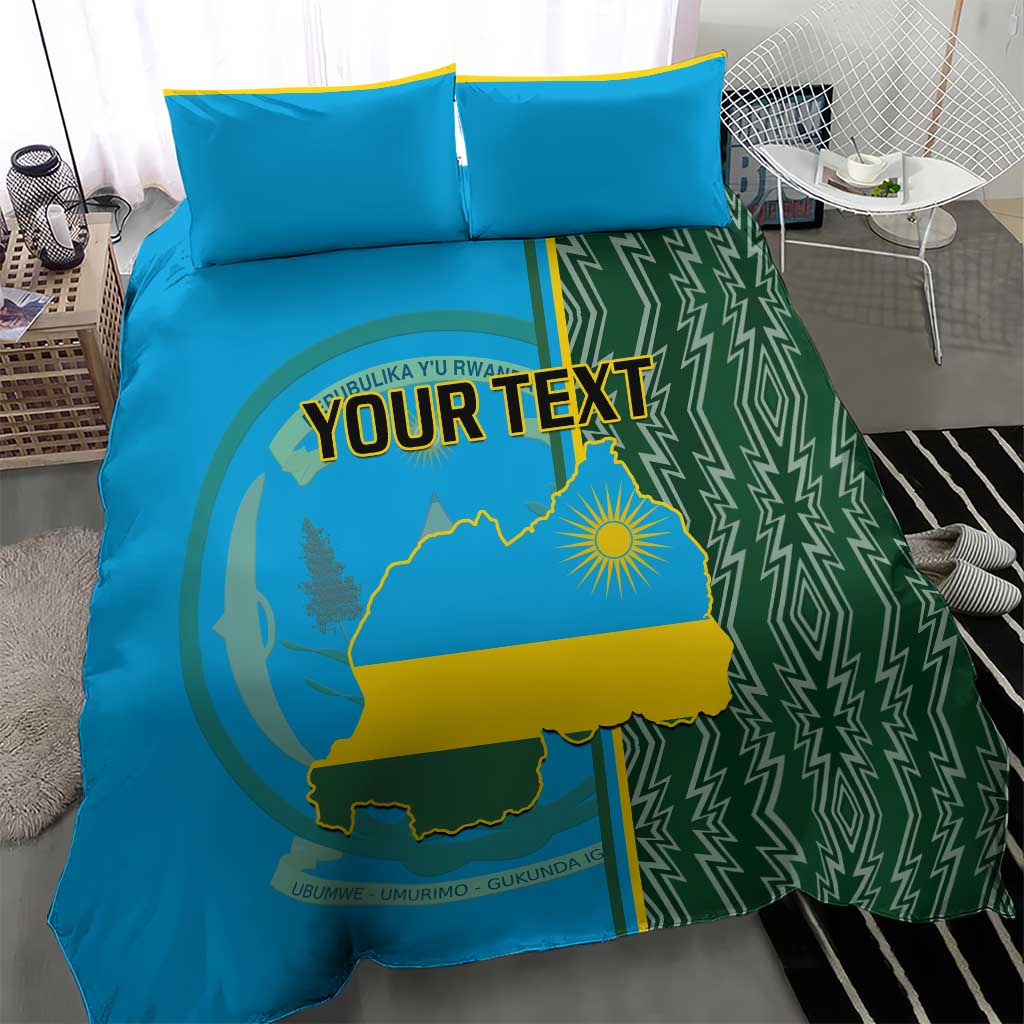 Personalised 1 July Independence Day Rwanda Bedding Set African Imigongo Happy 61st Anniversary LT14