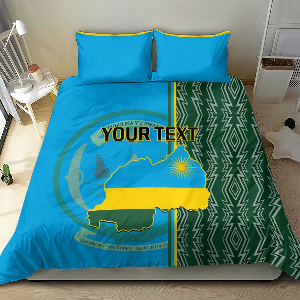 Personalised 1 July Independence Day Rwanda Bedding Set African Imigongo Happy 61st Anniversary LT14