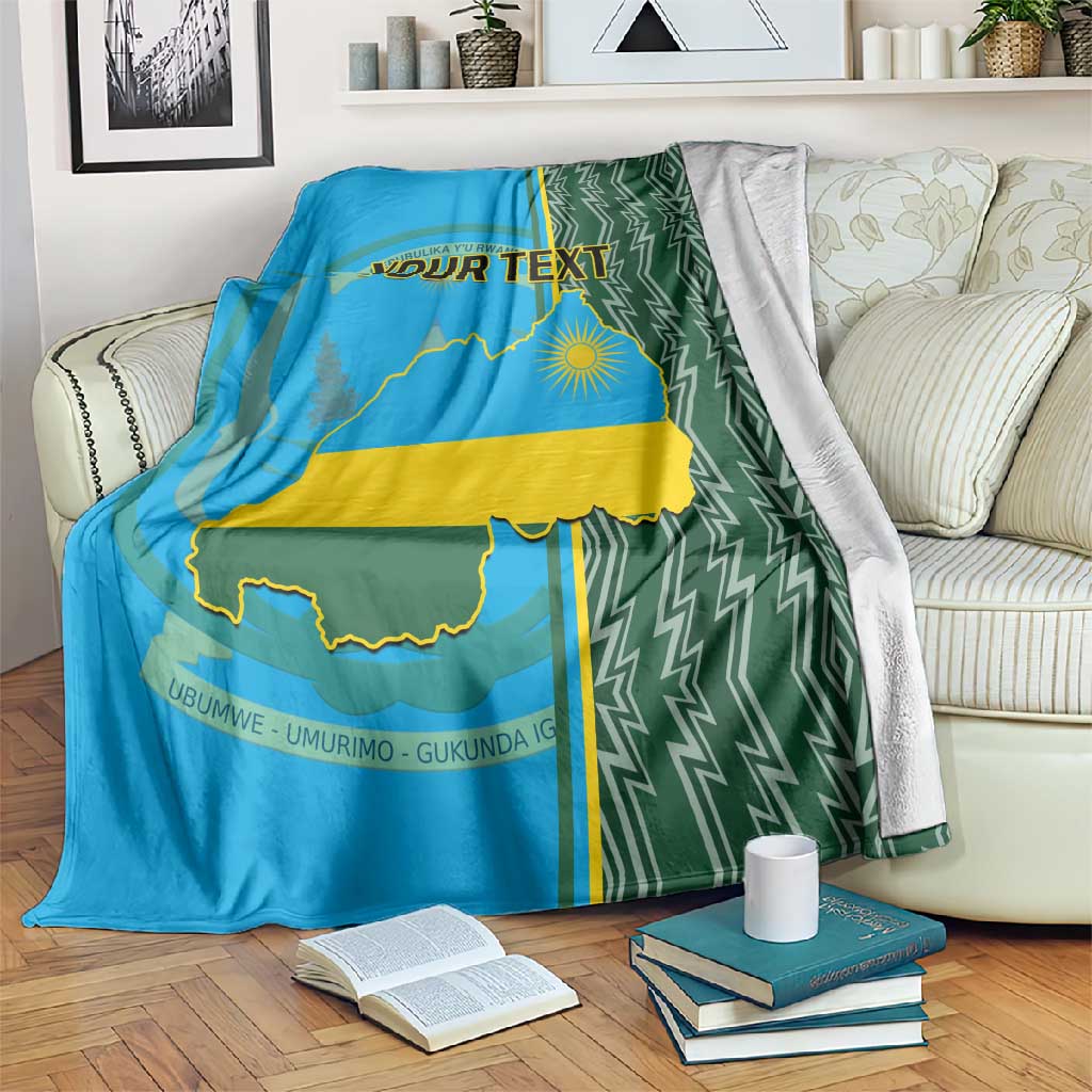 Personalised 1 July Independence Day Rwanda Blanket African Imigongo Happy 61st Anniversary LT14