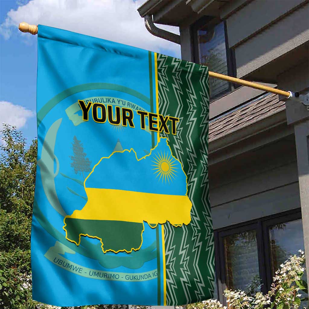 Personalised 1 July Independence Day Rwanda Garden Flag African Imigongo Happy 61st Anniversary LT14