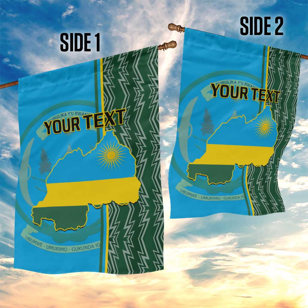Personalised 1 July Independence Day Rwanda Garden Flag African Imigongo Happy 61st Anniversary LT14