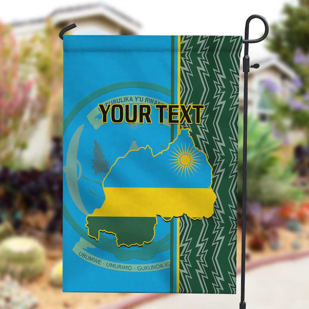 Personalised 1 July Independence Day Rwanda Garden Flag African Imigongo Happy 61st Anniversary LT14