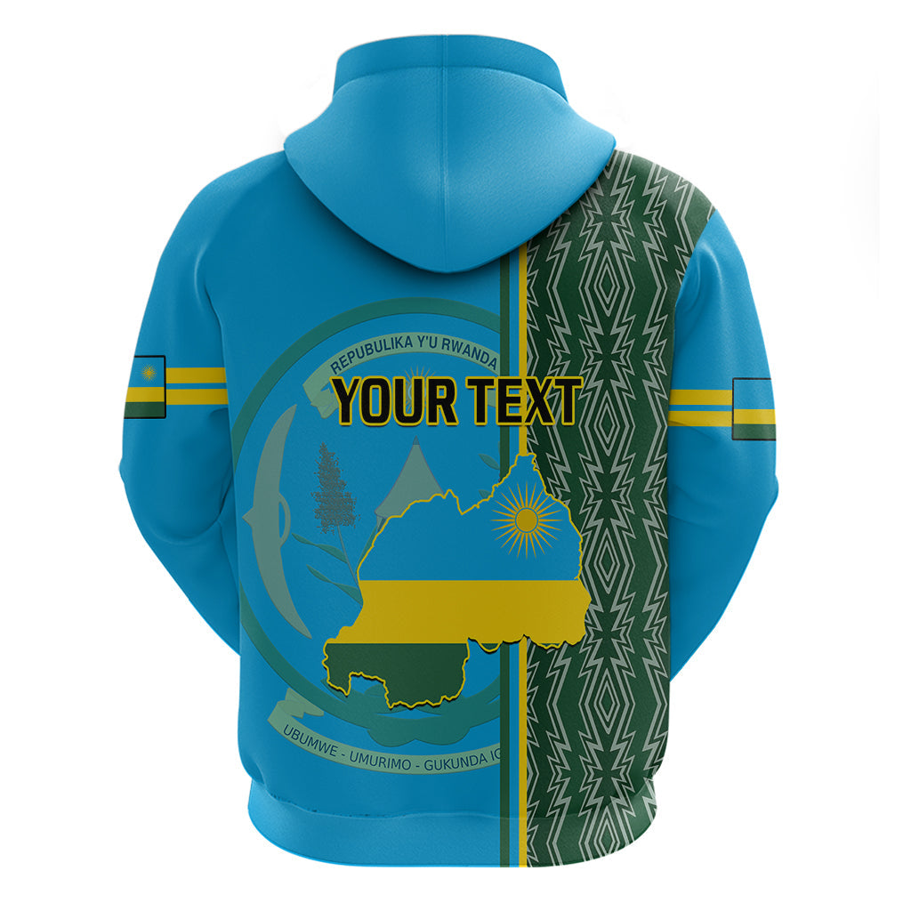 Personalised 1 July Independence Day Rwanda Hoodie African Imigongo Happy 61st Anniversary LT14
