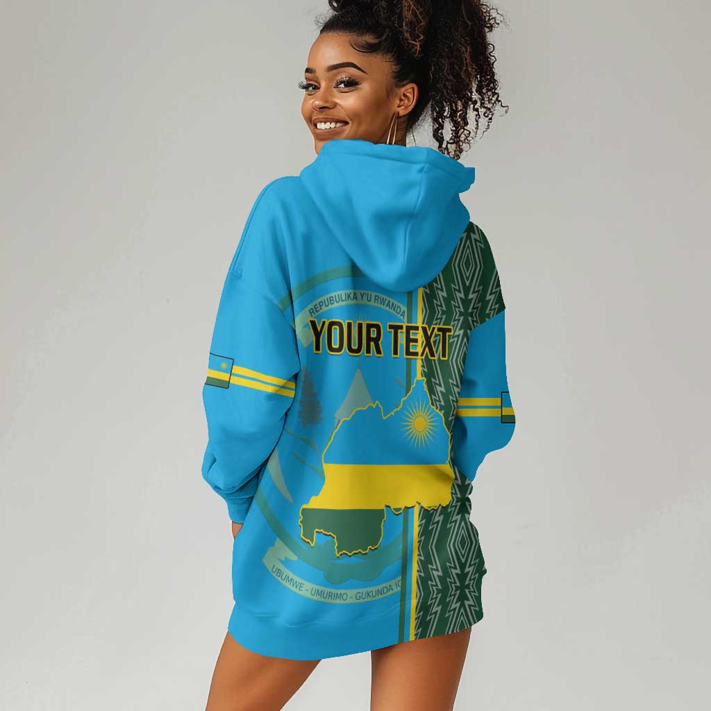 Personalised 1 July Independence Day Rwanda Hoodie Dress African Imigongo Happy 61st Anniversary LT14