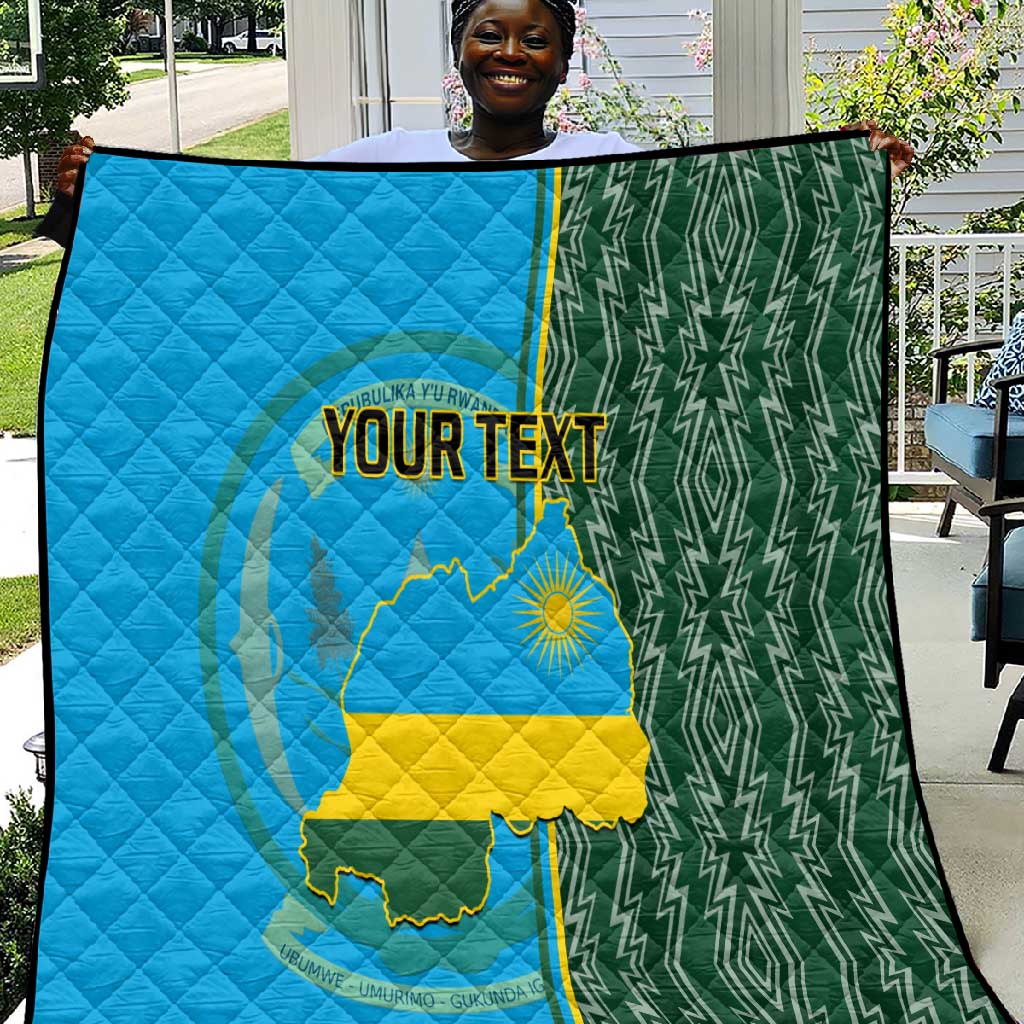 Personalised 1 July Independence Day Rwanda Quilt African Imigongo Happy 61st Anniversary LT14