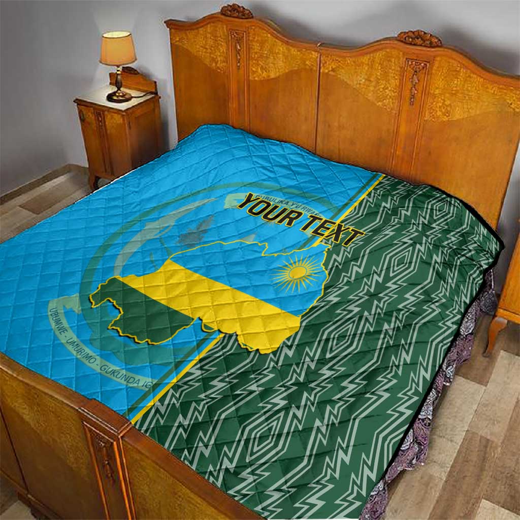 Personalised 1 July Independence Day Rwanda Quilt African Imigongo Happy 61st Anniversary LT14