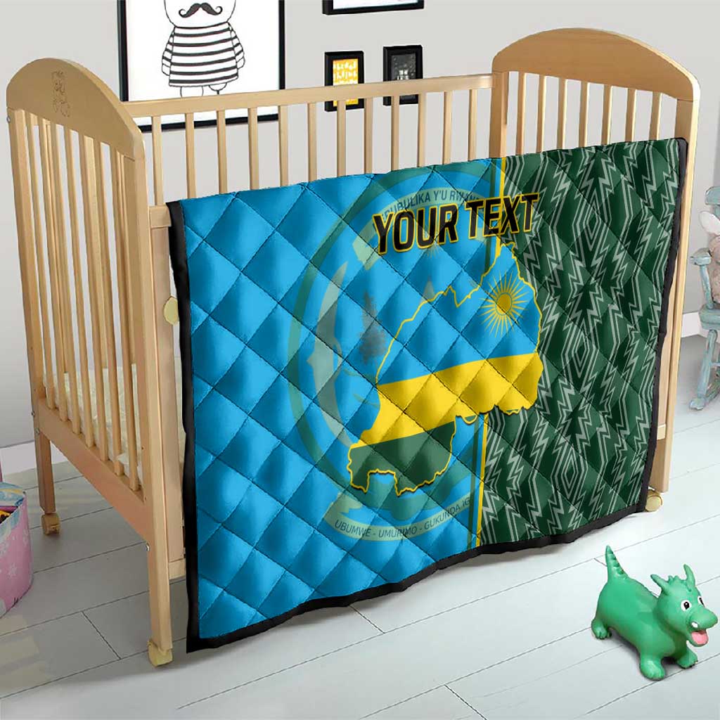 Personalised 1 July Independence Day Rwanda Quilt African Imigongo Happy 61st Anniversary LT14
