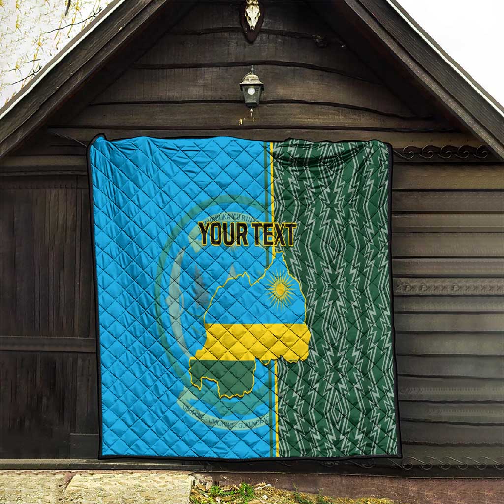 Personalised 1 July Independence Day Rwanda Quilt African Imigongo Happy 61st Anniversary LT14