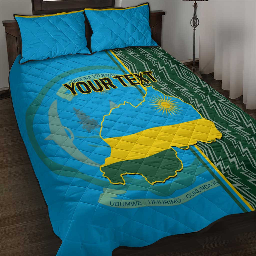 Personalised 1 July Independence Day Rwanda Quilt Bed Set African Imigongo Happy 61st Anniversary LT14