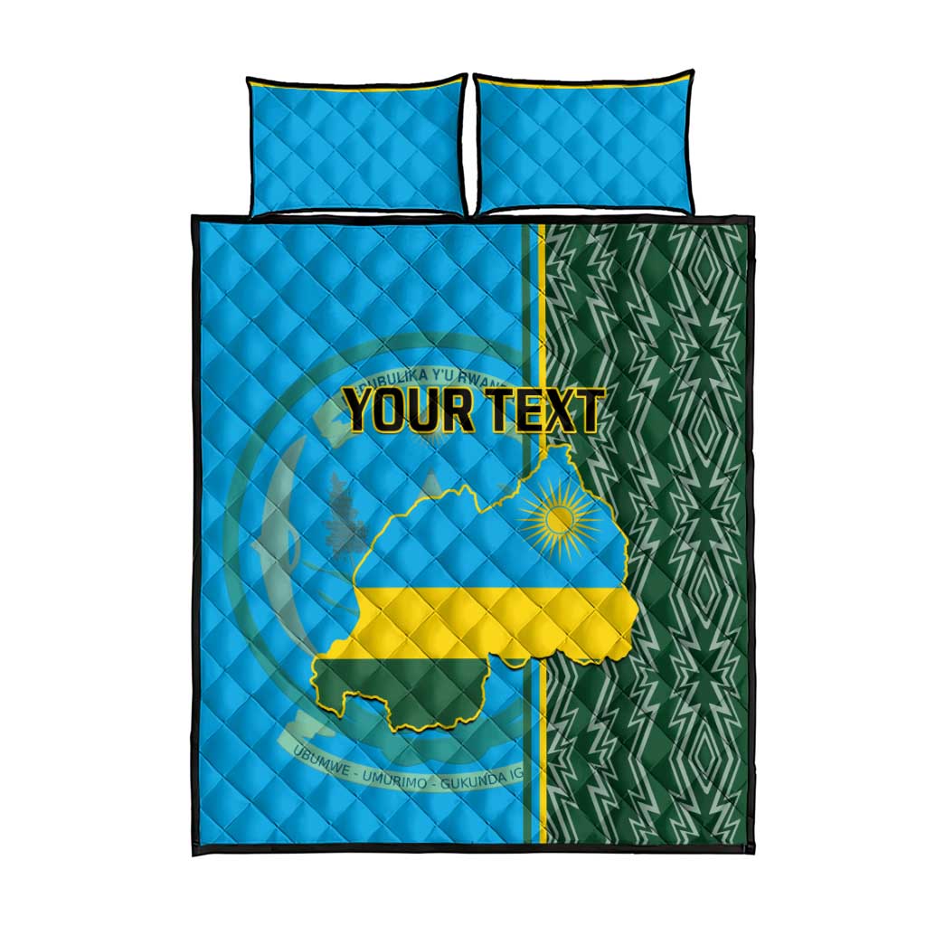 Personalised 1 July Independence Day Rwanda Quilt Bed Set African Imigongo Happy 61st Anniversary LT14