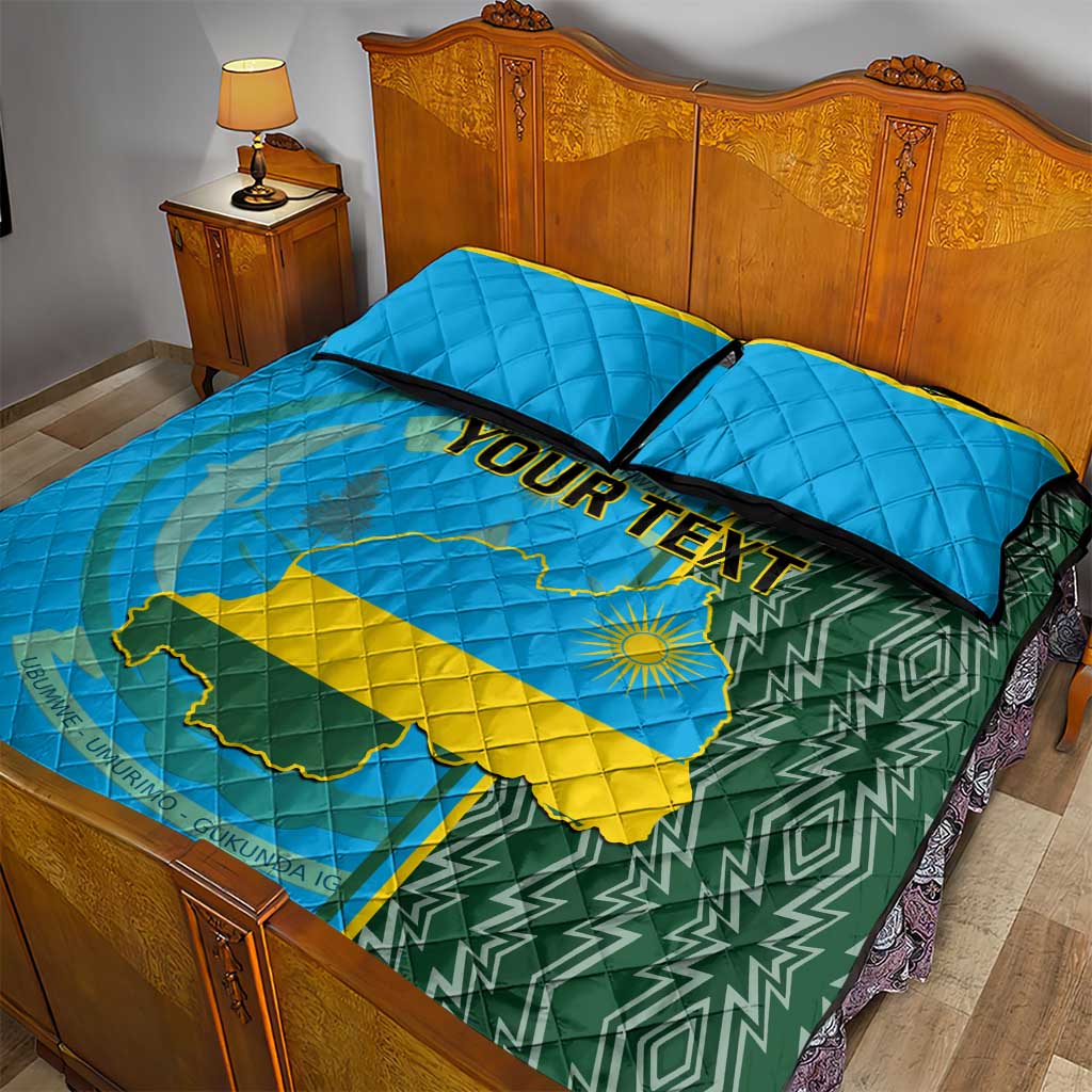 Personalised 1 July Independence Day Rwanda Quilt Bed Set African Imigongo Happy 61st Anniversary LT14