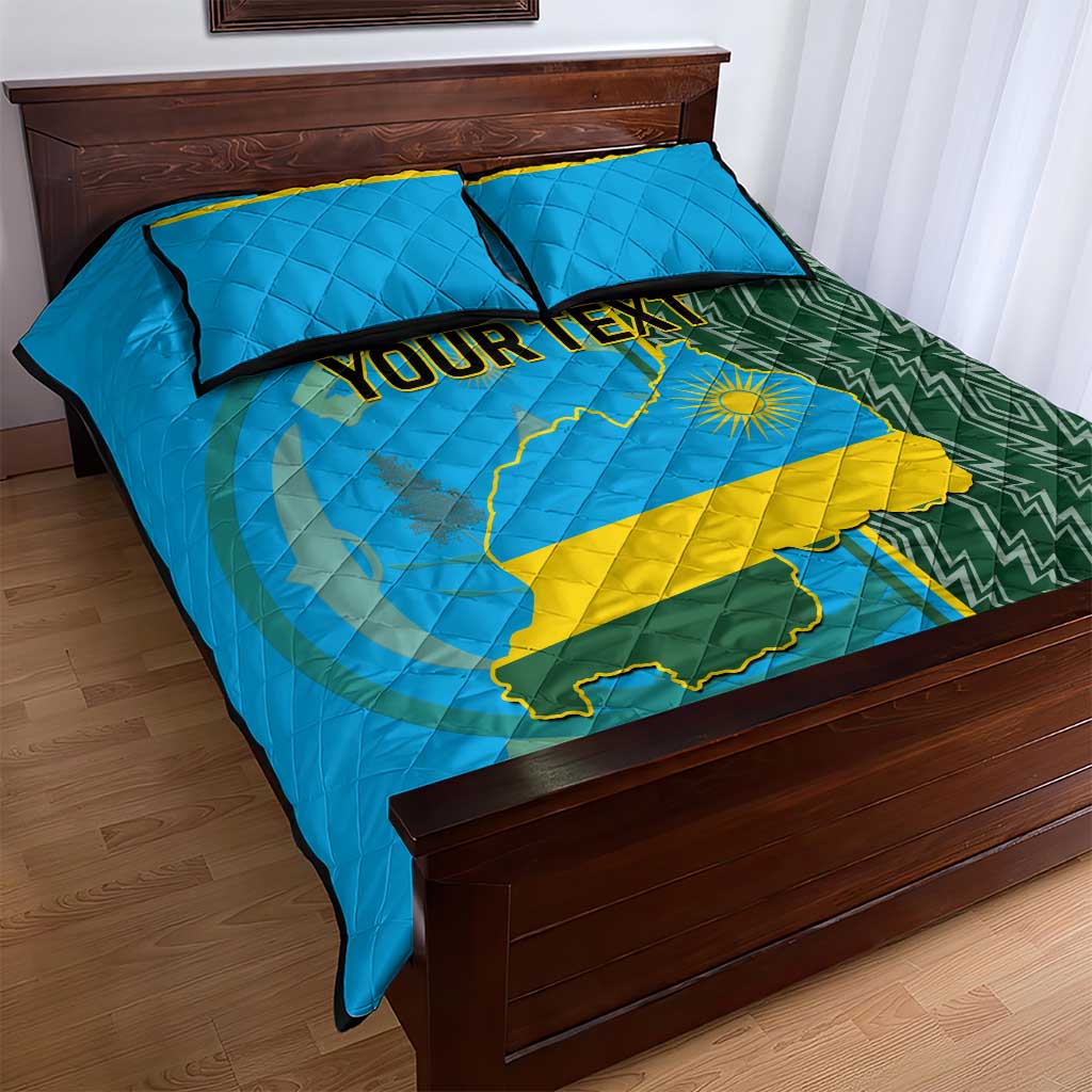 Personalised 1 July Independence Day Rwanda Quilt Bed Set African Imigongo Happy 61st Anniversary LT14