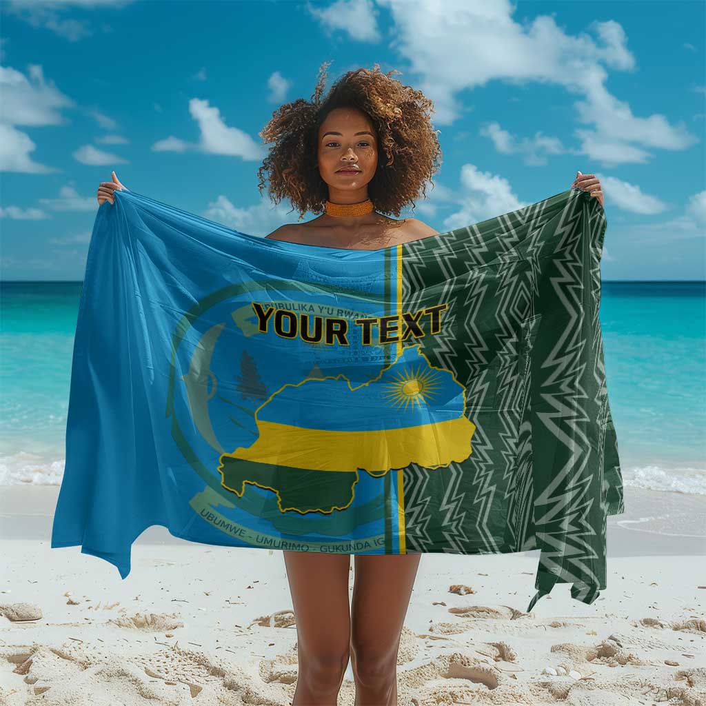 Personalised 1 July Independence Day Rwanda Sarong African Imigongo Happy 61st Anniversary LT14