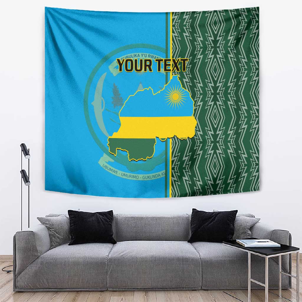 Personalised 1 July Independence Day Rwanda Tapestry African Imigongo Happy 61st Anniversary LT14