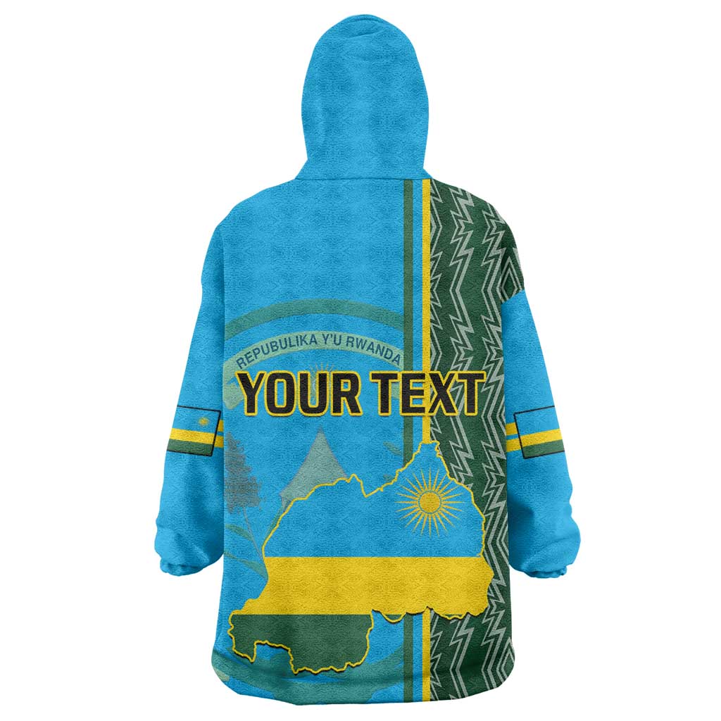Personalised 1 July Independence Day Rwanda Wearable Blanket Hoodie African Imigongo Happy 61st Anniversary LT14
