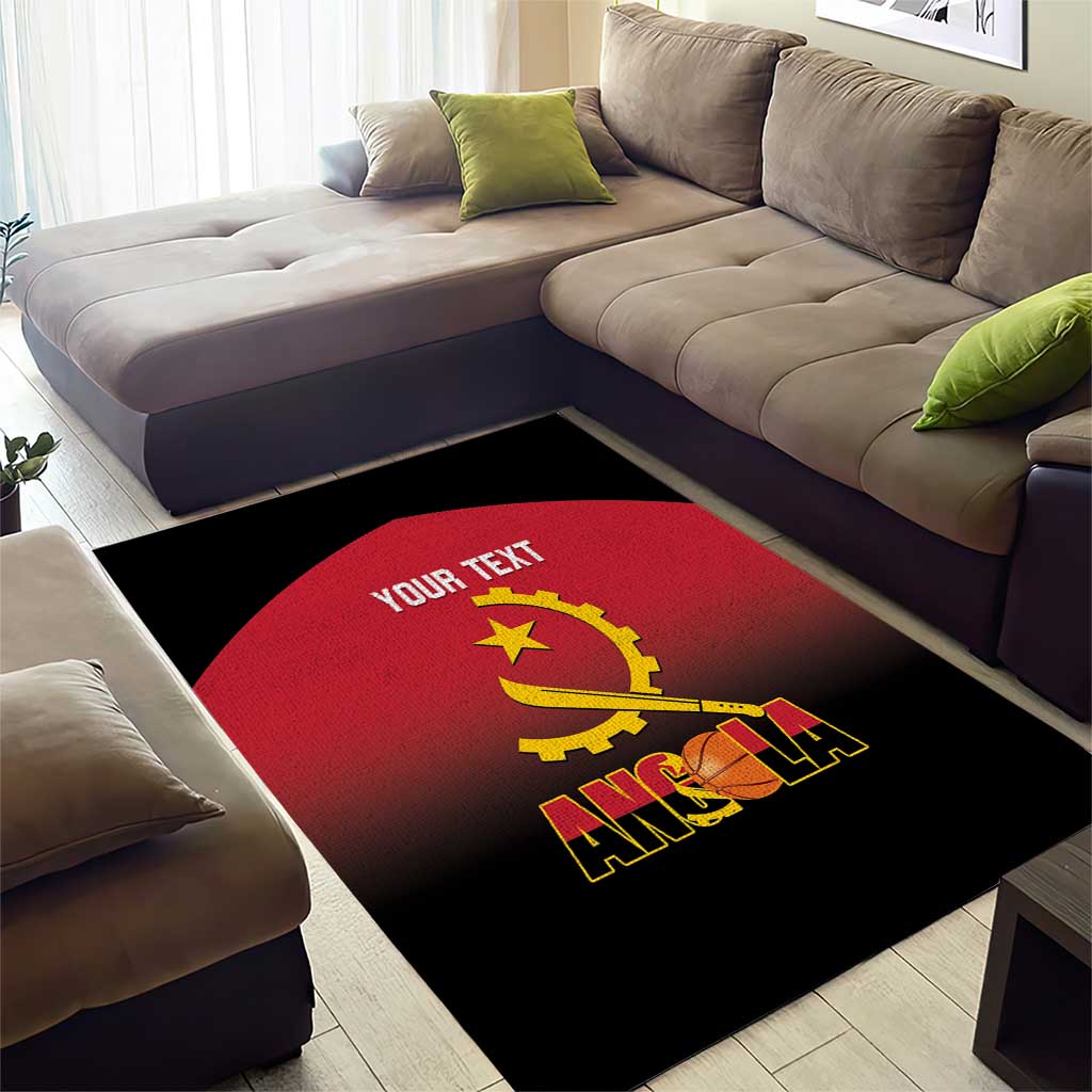 Afro Basketball Custom Angola Area Rug Go Champions Angolan LT14