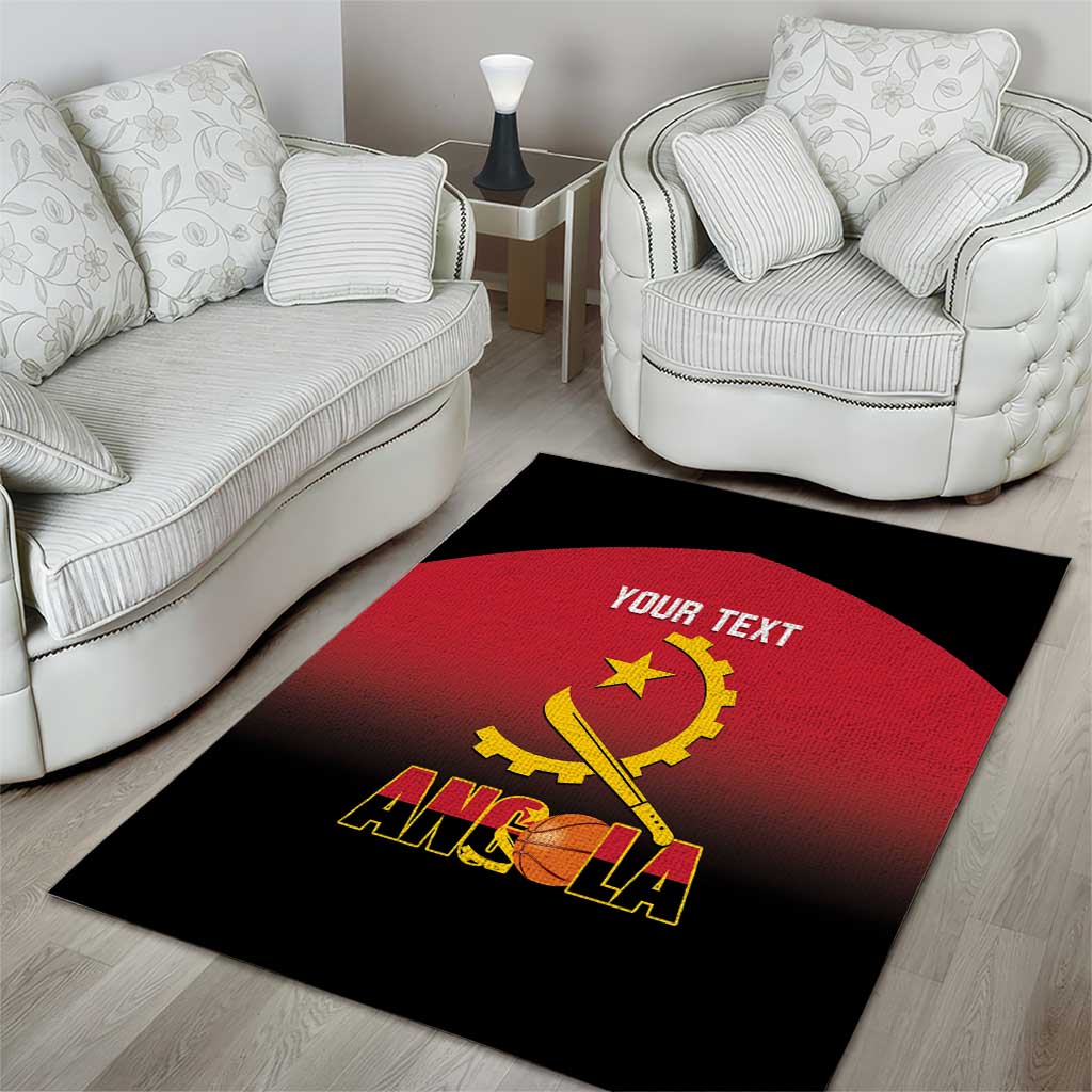 Afro Basketball Custom Angola Area Rug Go Champions Angolan LT14