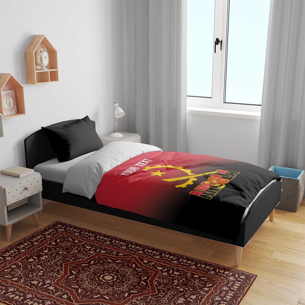 Afro Basketball Custom Angola Bedding Set Go Champions Angolan LT14