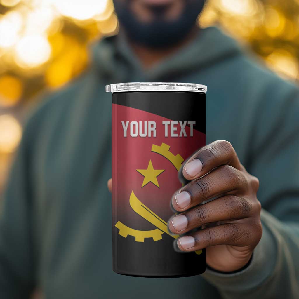 Afro Basketball Custom Angola 4 in 1 Can Cooler Tumbler Go Champions Angolan LT14