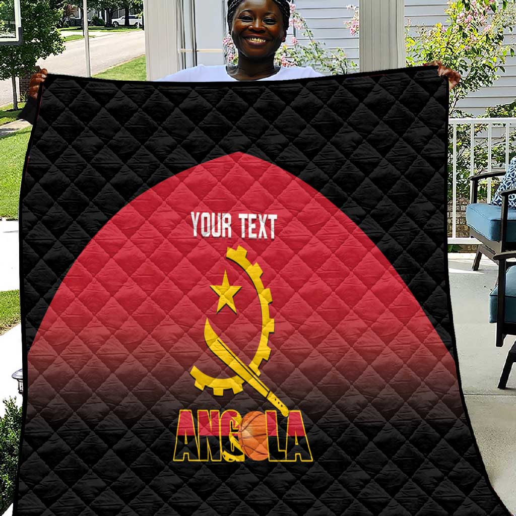 Afro Basketball Custom Angola Quilt Go Champions Angolan LT14