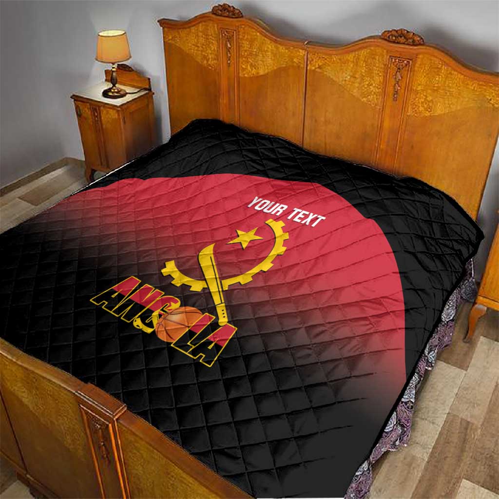 Afro Basketball Custom Angola Quilt Go Champions Angolan LT14