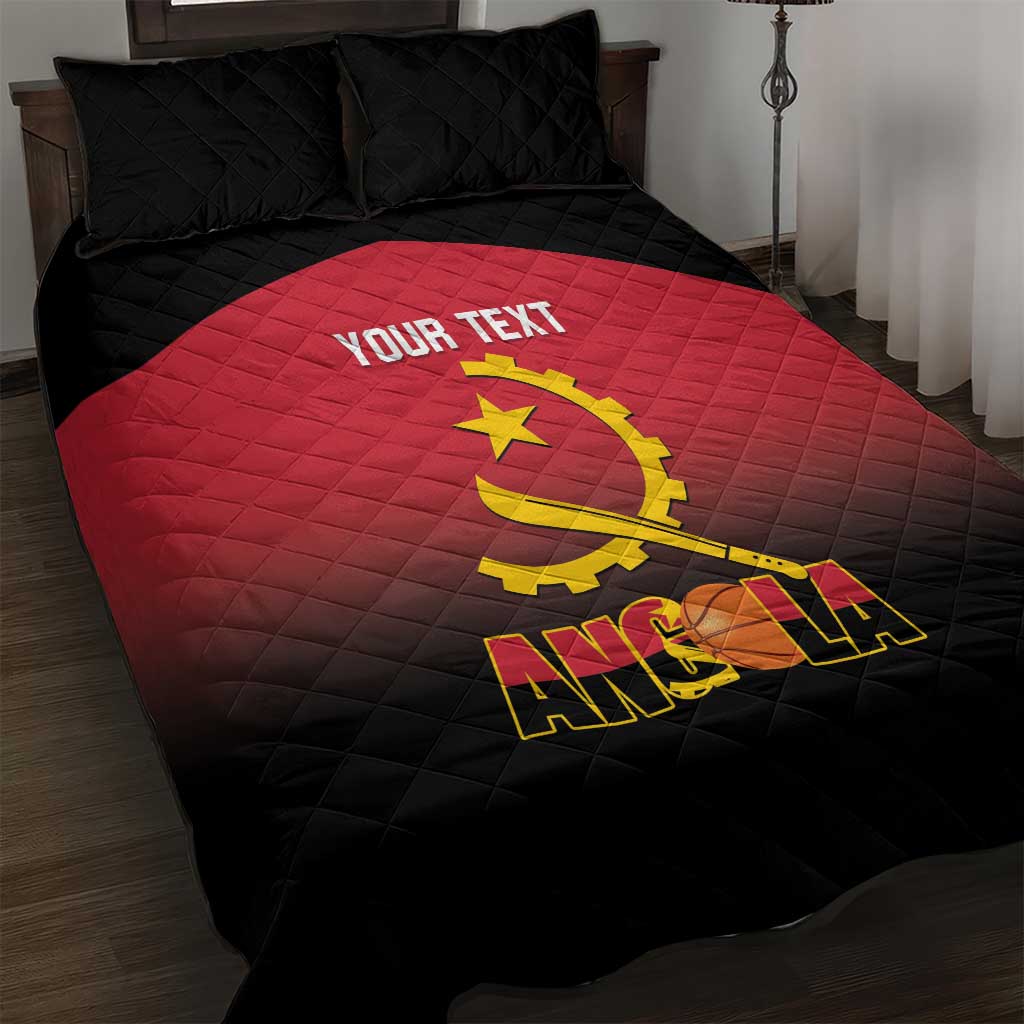Afro Basketball Custom Angola Quilt Bed Set Go Champions Angolan LT14