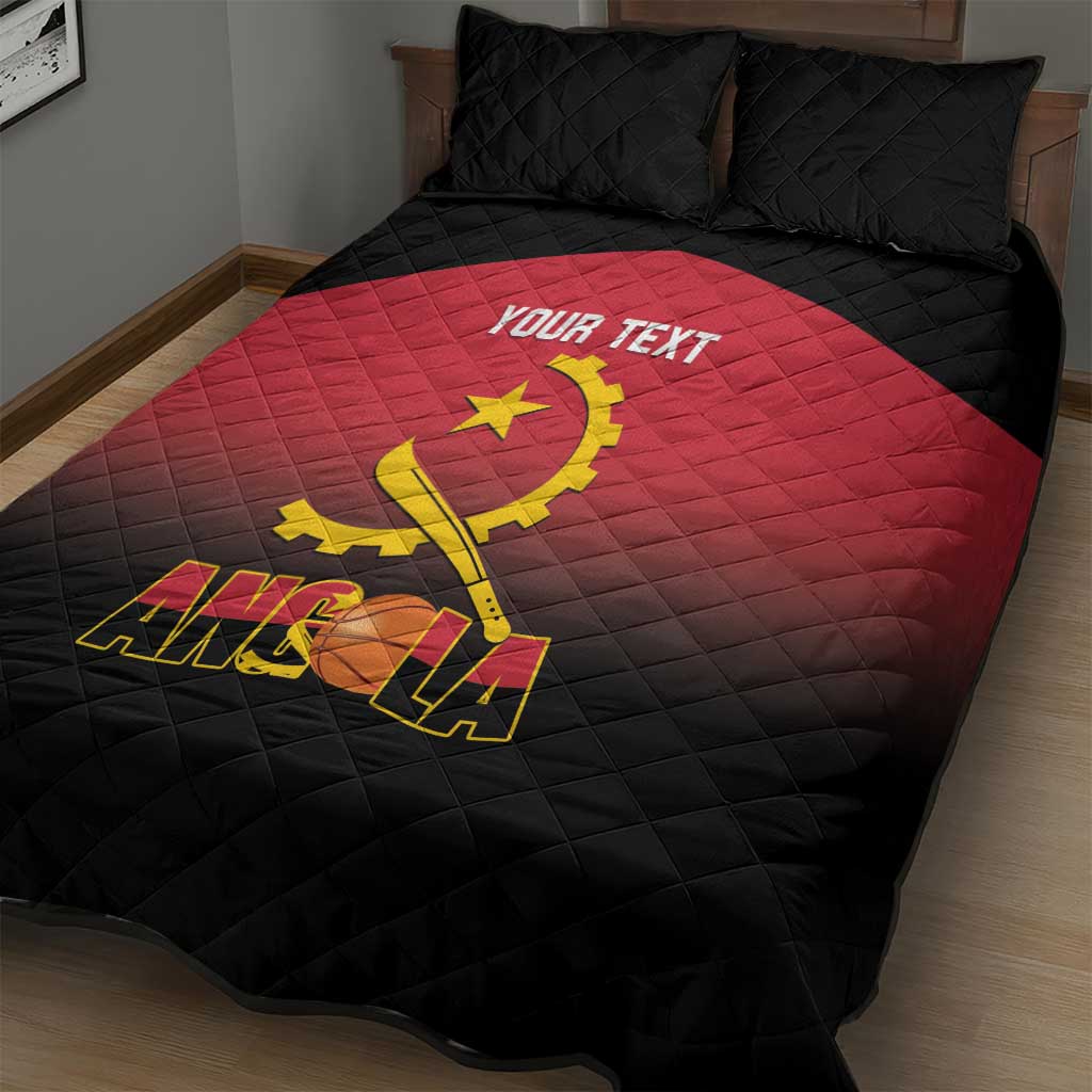 Afro Basketball Custom Angola Quilt Bed Set Go Champions Angolan LT14