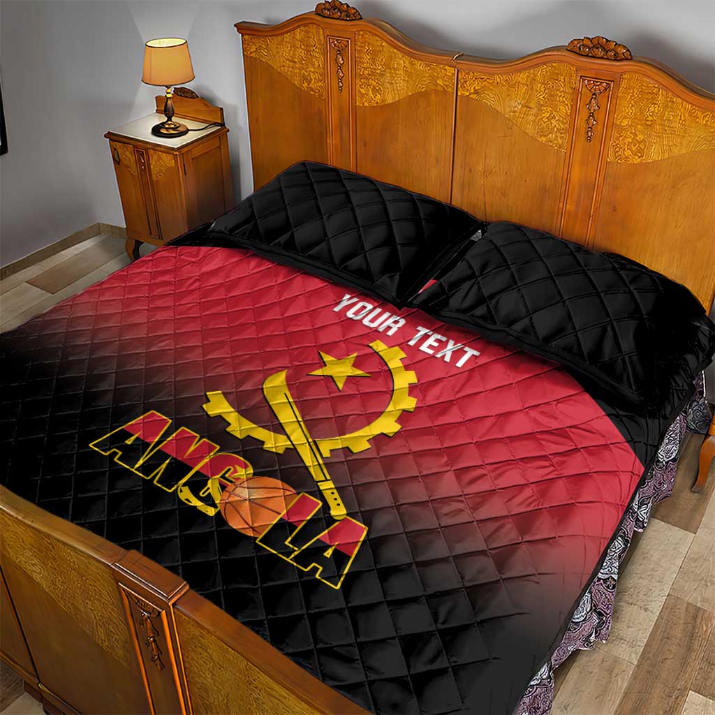 Afro Basketball Custom Angola Quilt Bed Set Go Champions Angolan LT14