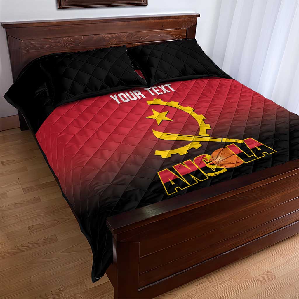 Afro Basketball Custom Angola Quilt Bed Set Go Champions Angolan LT14