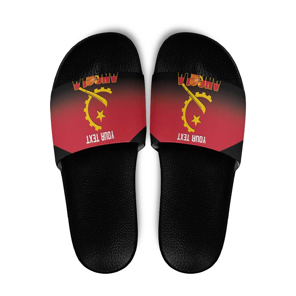 Angola Basketball Custom Slide Sandals Go Champions Angolan LT14