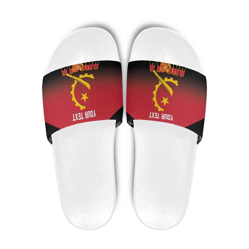 Angola Basketball Custom Slide Sandals Go Champions Angolan LT14