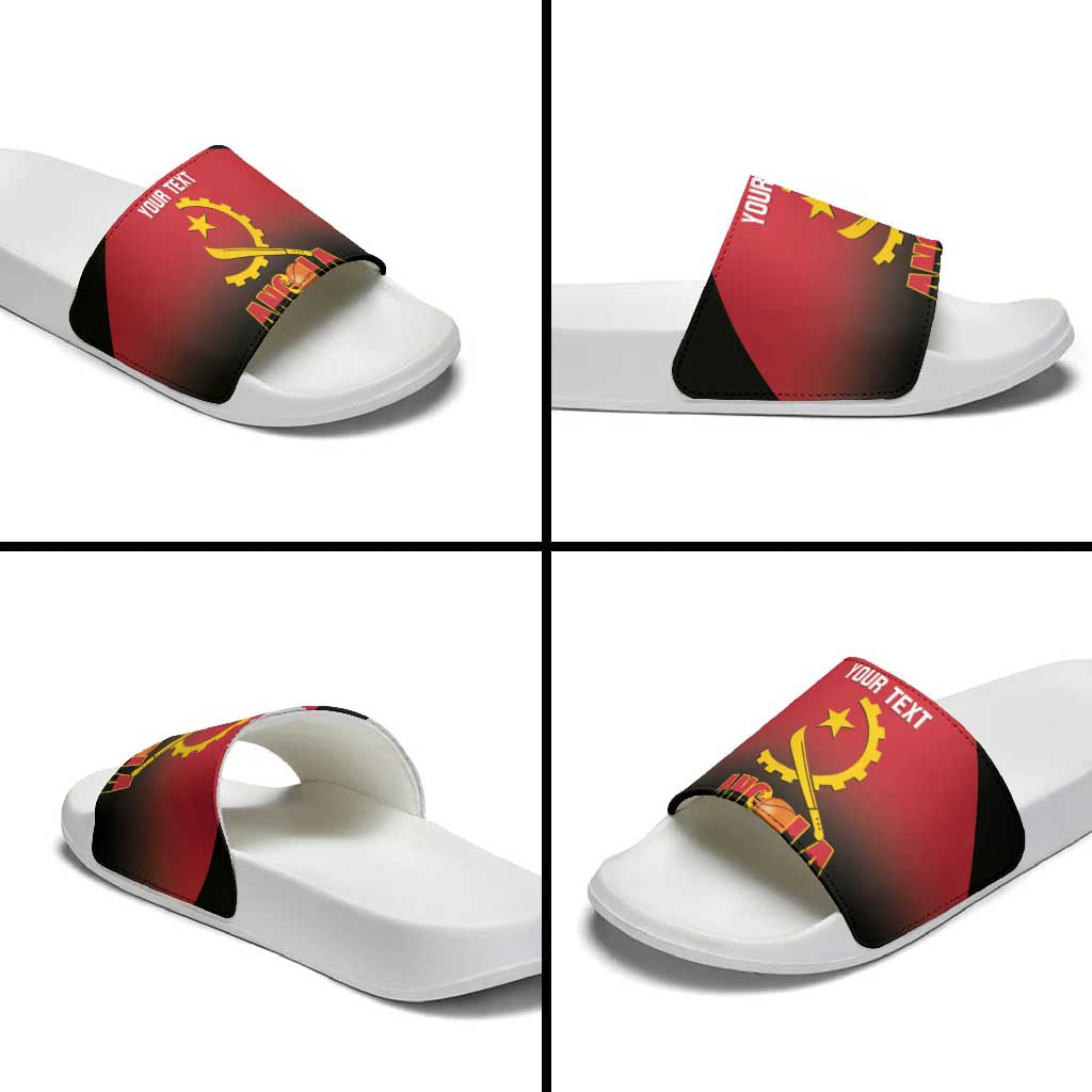 Angola Basketball Custom Slide Sandals Go Champions Angolan LT14