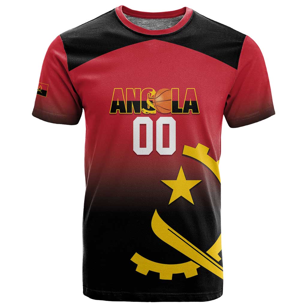 Afro Basketball Custom Angola T shirt Go Champions Angolan LT14