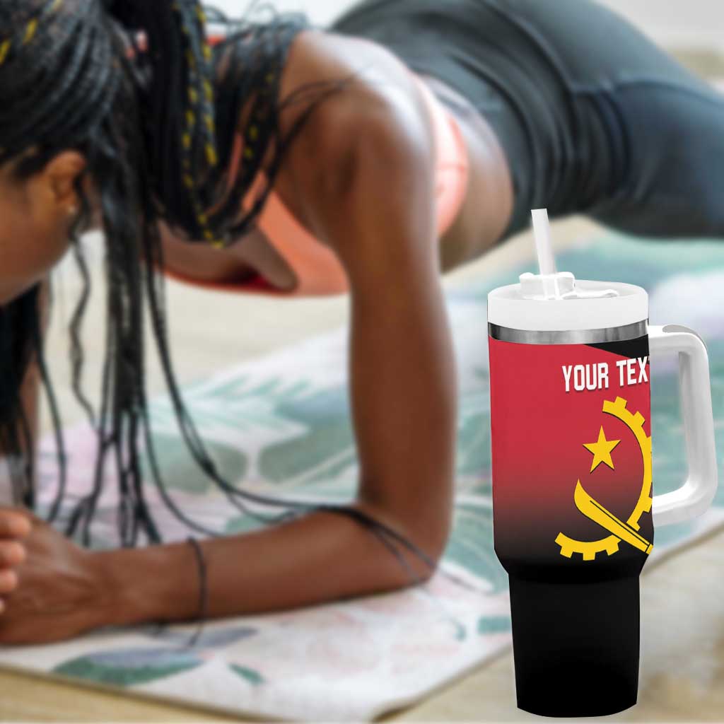 Afro Basketball Custom Angola Tumbler With Handle Go Champions Angolan LT14