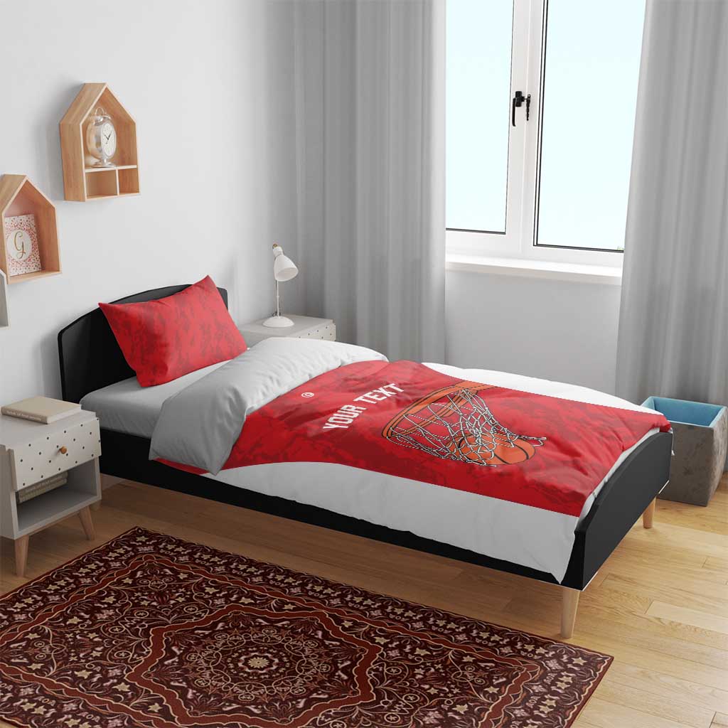 Afro Basketball Custom Tunisia Bedding Set Go Champions Eagles of Carthage LT14