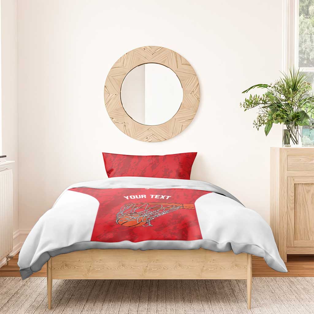 Afro Basketball Custom Tunisia Bedding Set Go Champions Eagles of Carthage LT14