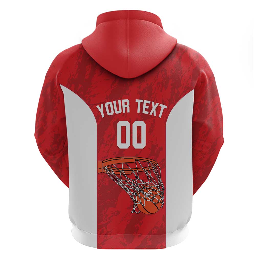 Tunisia Basketball Custom Hoodie Go Champions Eagles of Carthage LT14