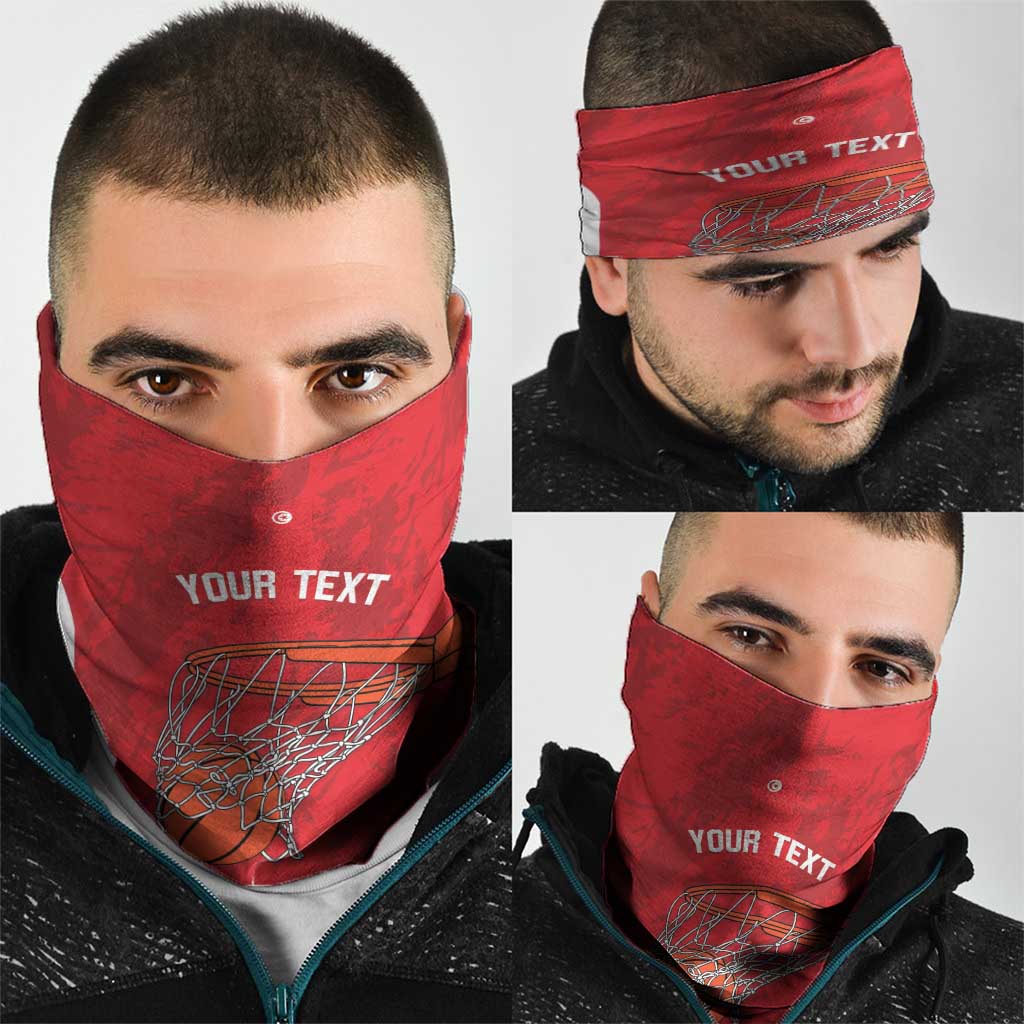Tunisia Basketball Custom Neck Gaiter Go Champions Eagles of Carthage LT14