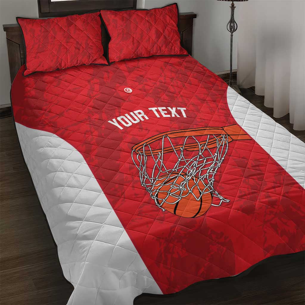 Afro Basketball Custom Tunisia Quilt Bed Set Go Champions Eagles of Carthage LT14