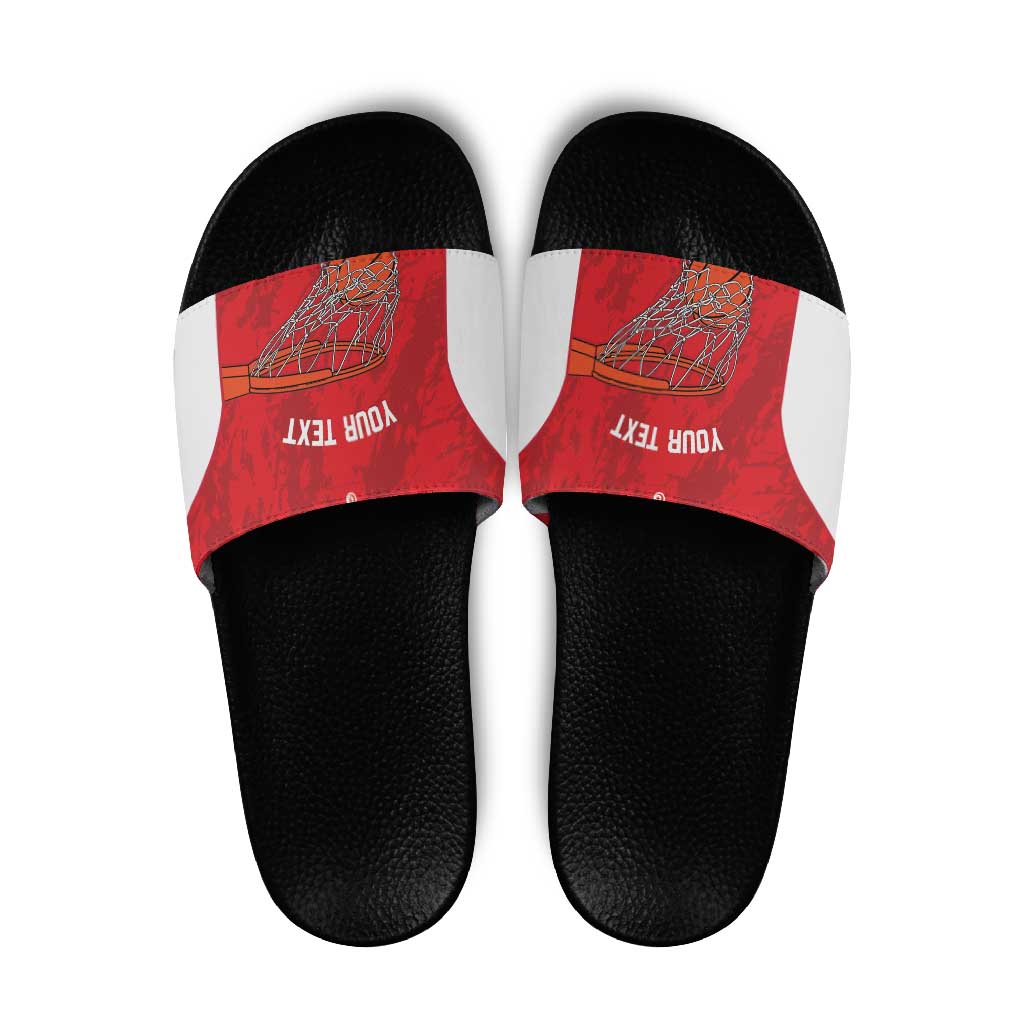 Tunisia Basketball Custom Slide Sandals Go Champions Eagles of Carthage LT14