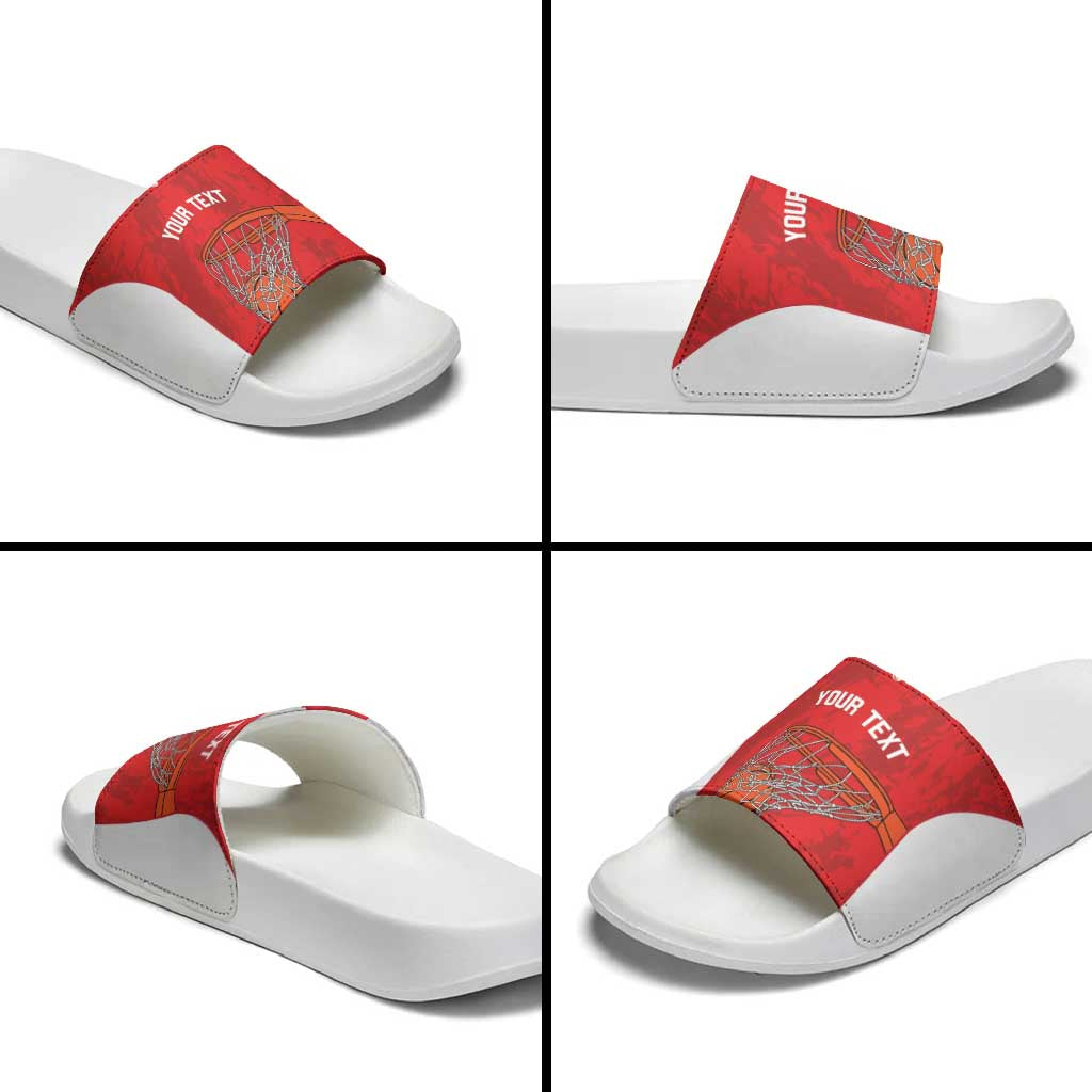 Tunisia Basketball Custom Slide Sandals Go Champions Eagles of Carthage LT14