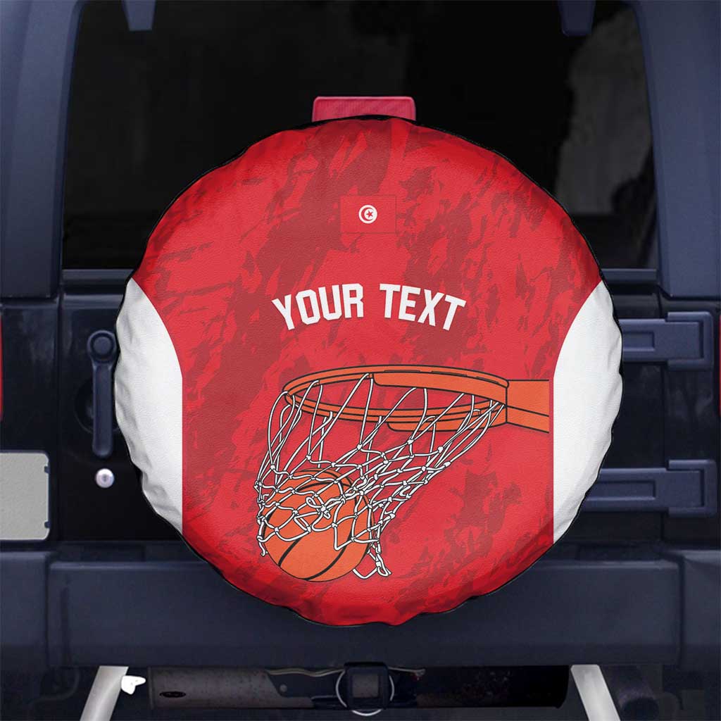 Tunisia Basketball Custom Spare Tire Cover Go Champions Eagles of Carthage LT14