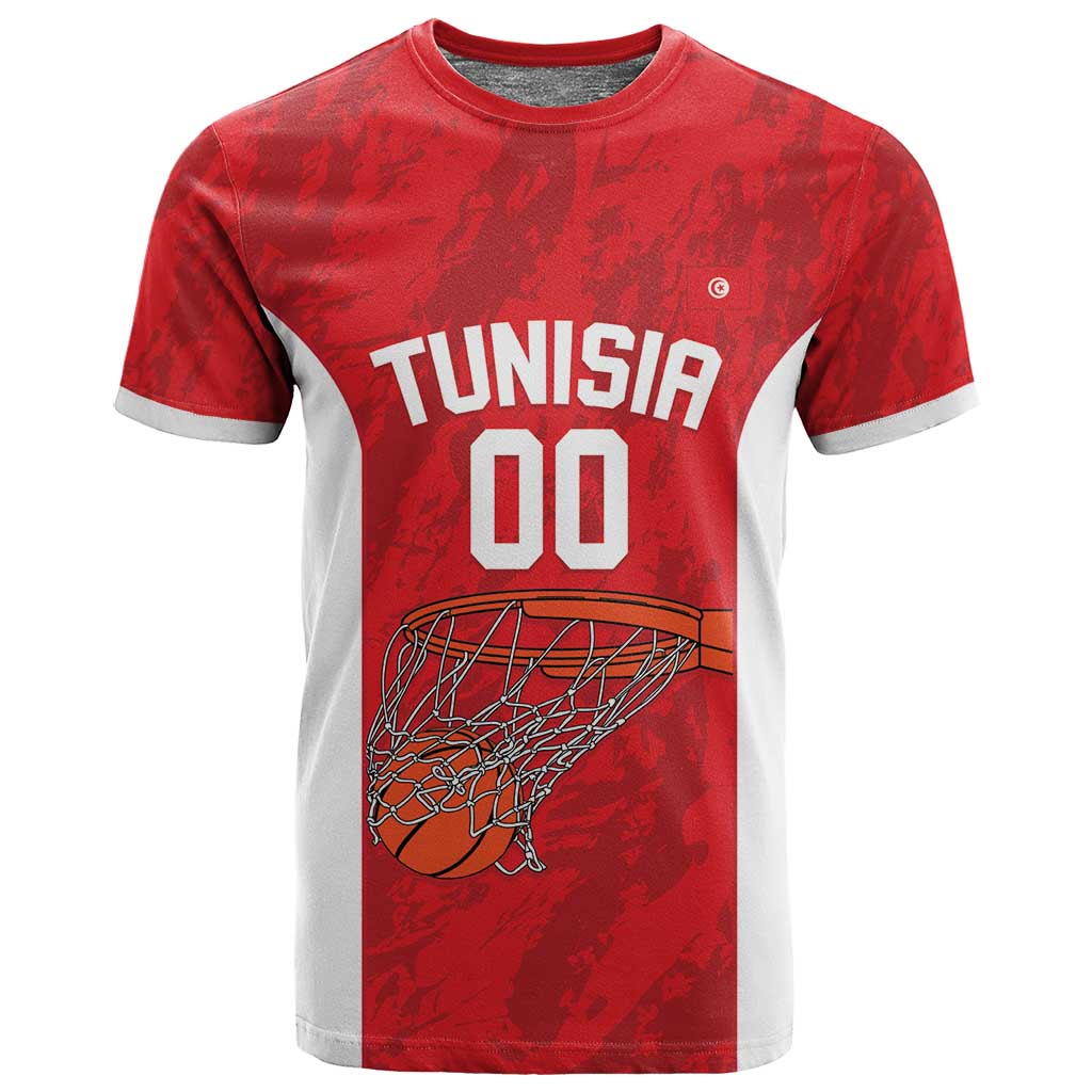 Afro Basketball Custom Tunisia T shirt Go Champions Eagles of Carthage LT14