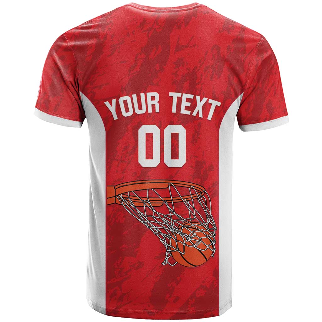 Afro Basketball Custom Tunisia T shirt Go Champions Eagles of Carthage LT14