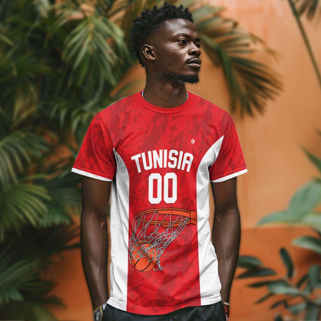 Afro Basketball Custom Tunisia T shirt Go Champions Eagles of Carthage LT14