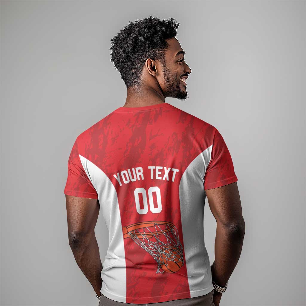 Afro Basketball Custom Tunisia T shirt Go Champions Eagles of Carthage LT14