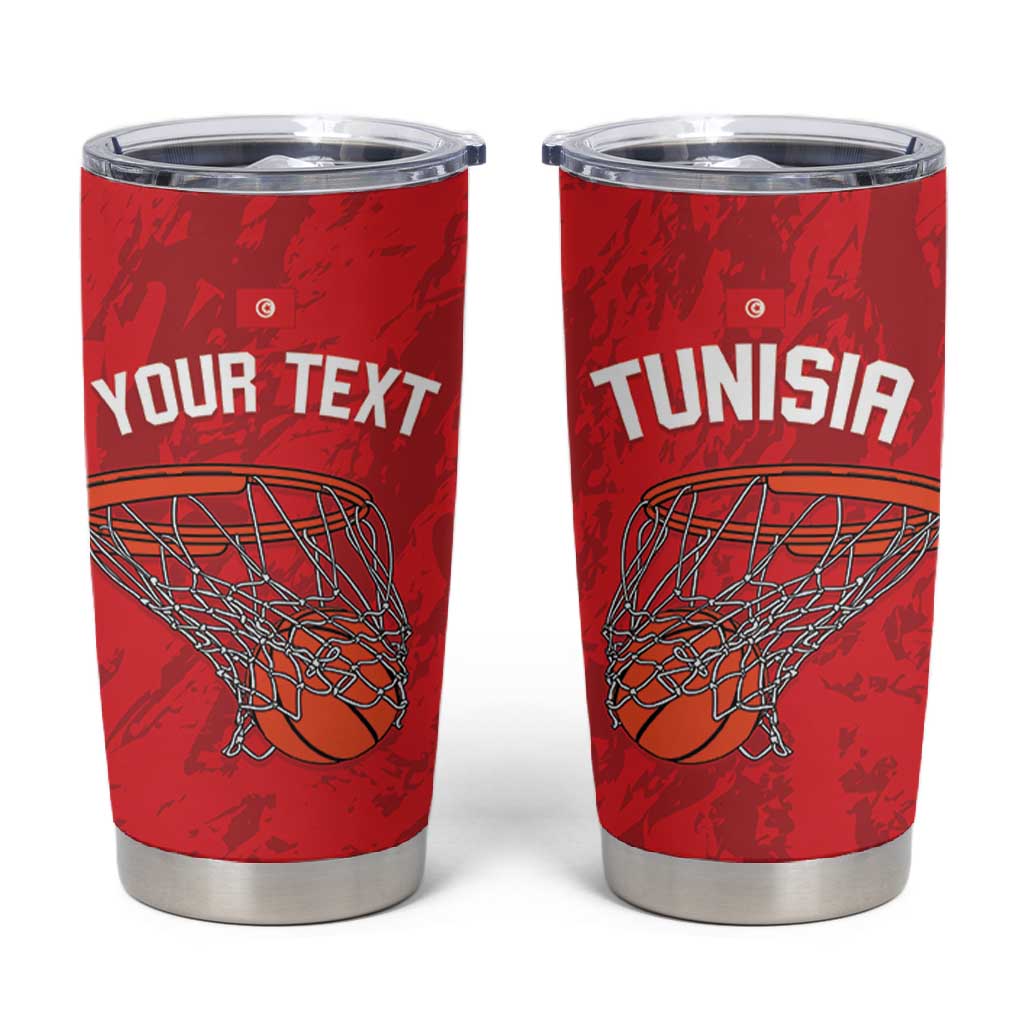 Afro Basketball Custom Tunisia Tumbler Cup Go Champions Eagles of Carthage LT14